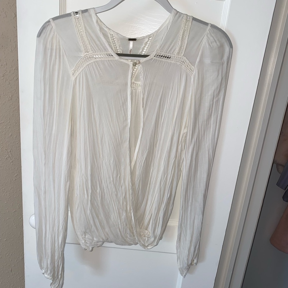 Free People crisscross top
